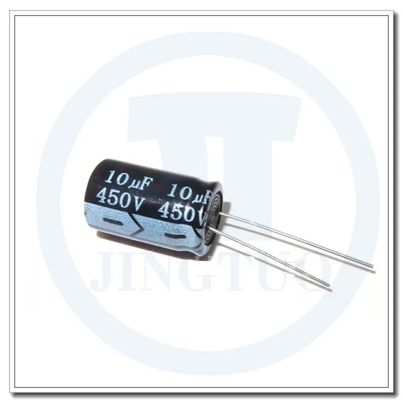 50pcs 10uF450V 450V10uF 10MFD 450WV 10x16mm Radial Aluminum Electrolytic Capacitor