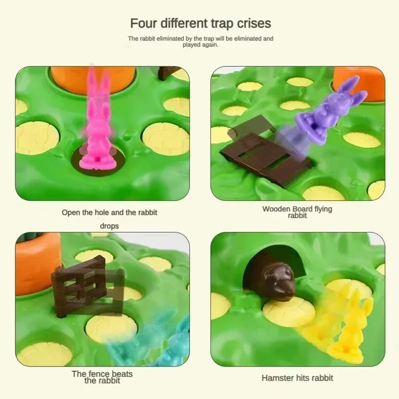 Rabbit Trap Upgraded Board Games Children's Fun Toys Card Parent Child Interactive Gathering Creative Table