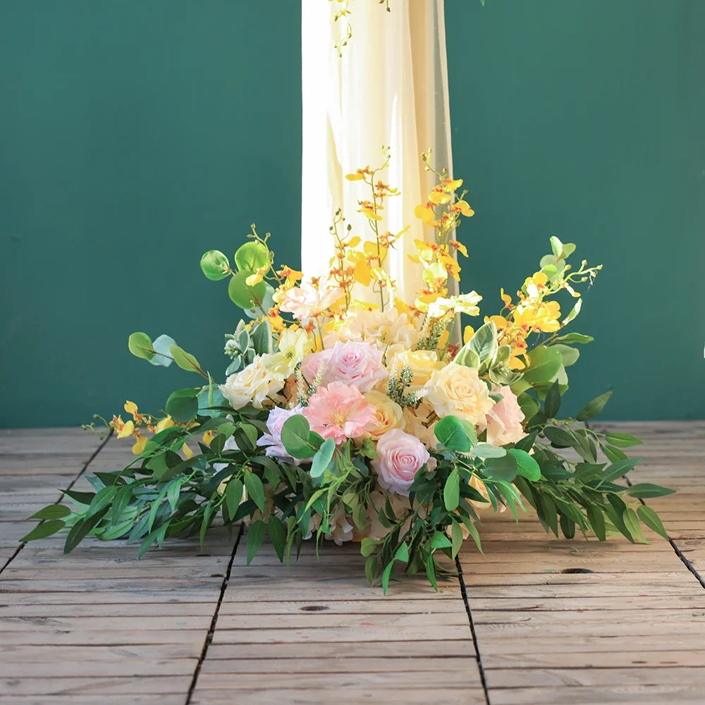 Estola larga de muselina de gasa amarilla para muj... – Grandado, image size:1000x1000