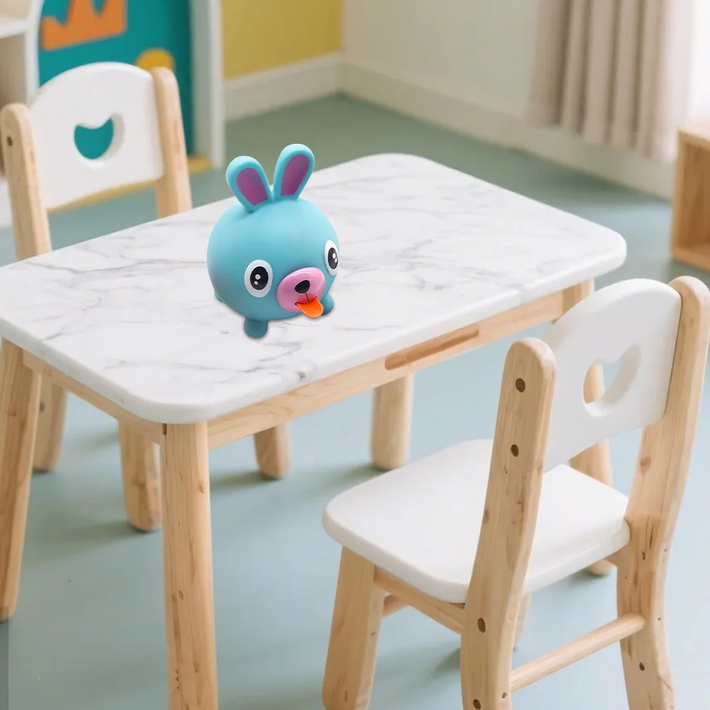 

Small Squeaky Tongue Out Animal Squeeze for Stress Relief Soft Elastic Decompression Tool for Kids Boredom Anxiety Relief