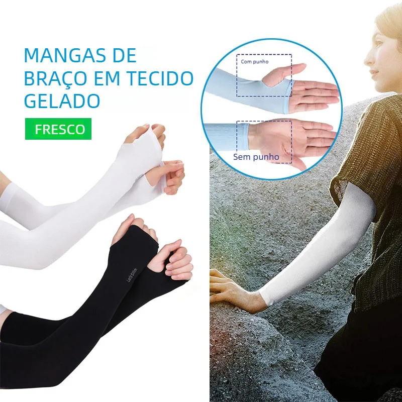 1組のアイスシルクスリーブ日焼け止めuvアームスリーブ、スポーツ用スリーブ、1組のシルクスリーブ日焼け止めカフアームスリーブuv