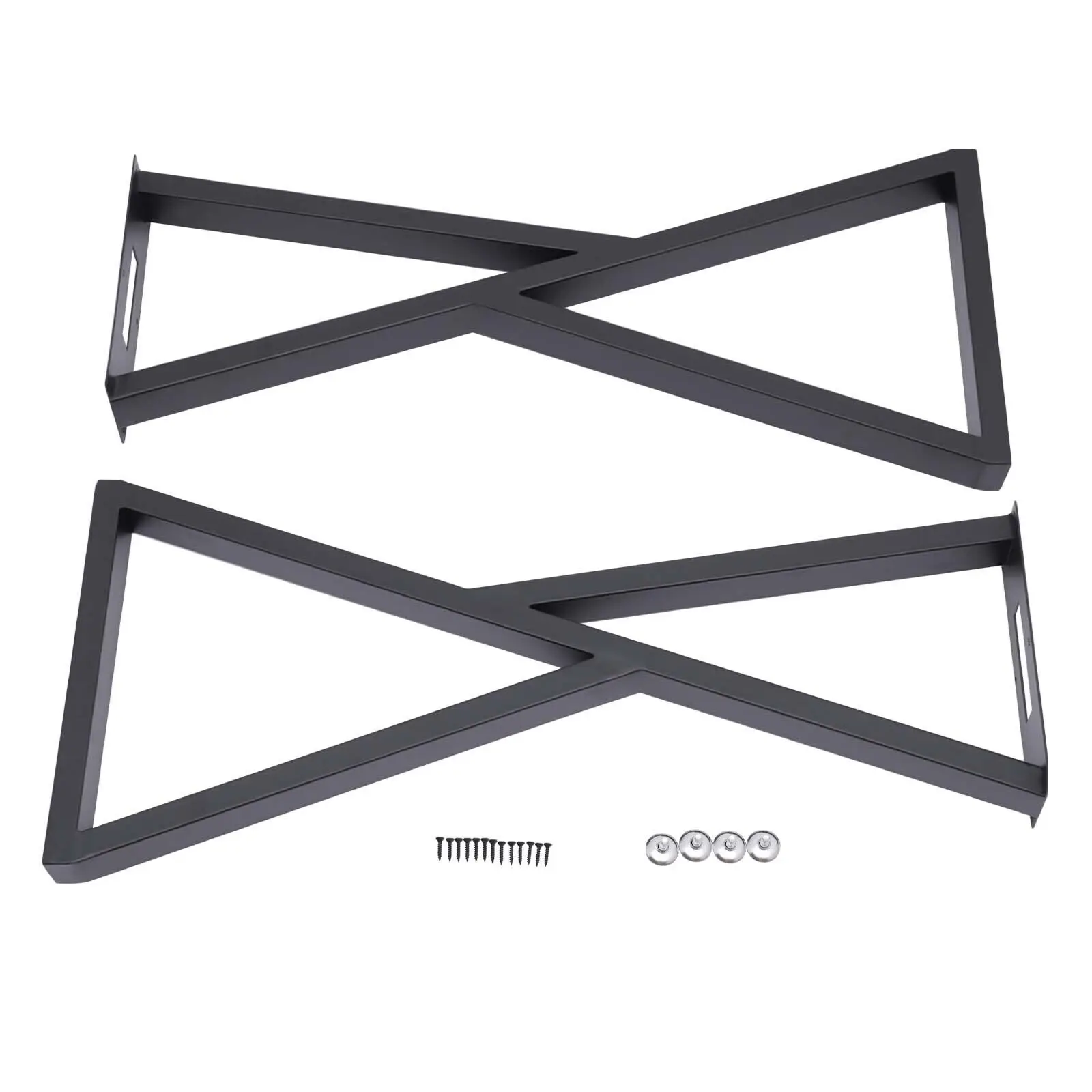 14*4*32in bricolage banc de bureau pieds en acier pieds de Table pieds de meubles avec coussinets de pied antidérapants