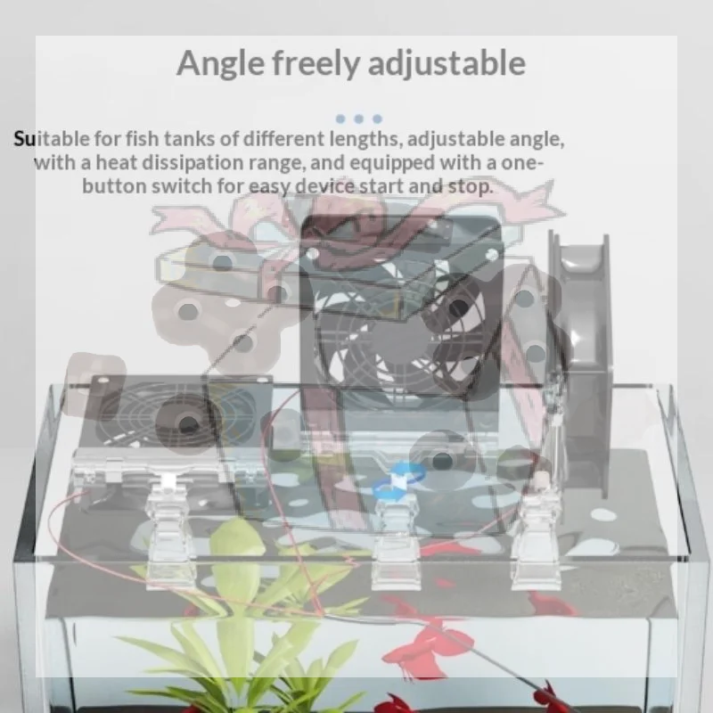 【CC】Adjustable Angle Aquarium Cooling Fan Variable Speed USB Fish Tank Fan Fast Cooling Quiet Fish Tank Cooler Reptile Terrarium