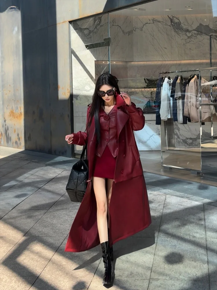 

Оригинальный комплект PITAO: высококачественная рабочая одежда, ветровка, жилет и юбка, модная элегантная осенняя коллекция 2024 года