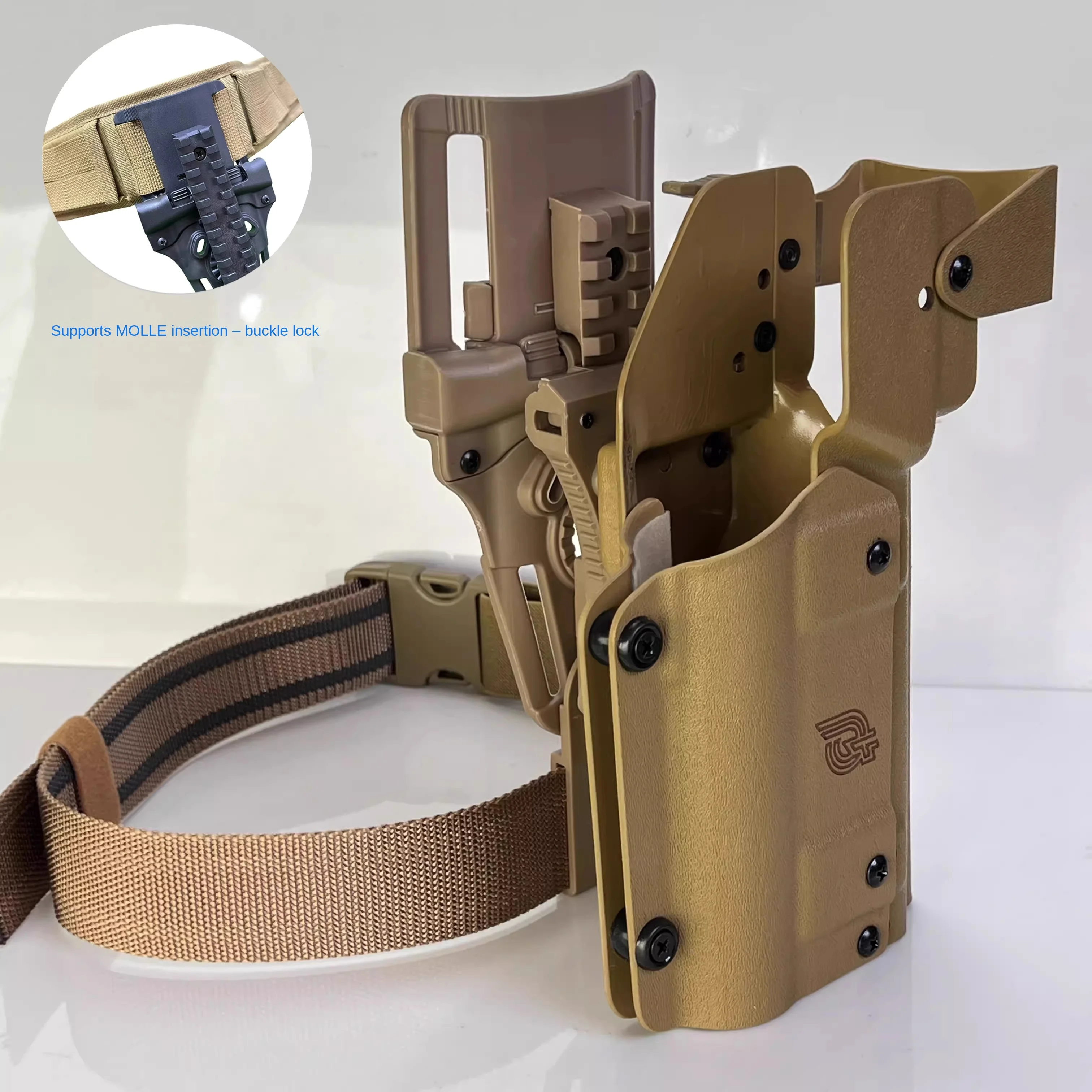 Universal Light Model Undermount Flashlight Holster 6354do Compatible with VP9T P99 P320 P1 Glock TLR1 X300D66
