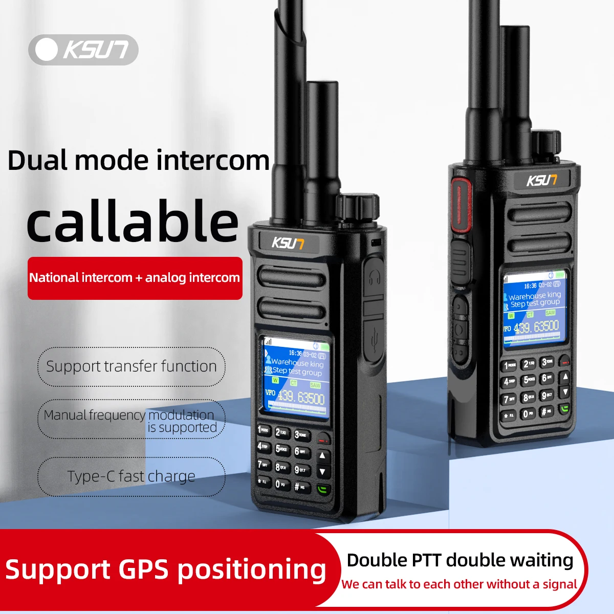 

CT58 2PCS POC Global Platform 4G LTE Analog Dual Mode 2 Way Radio De Comunicacion 100km 5000km Long Range POC Walkie Talkie