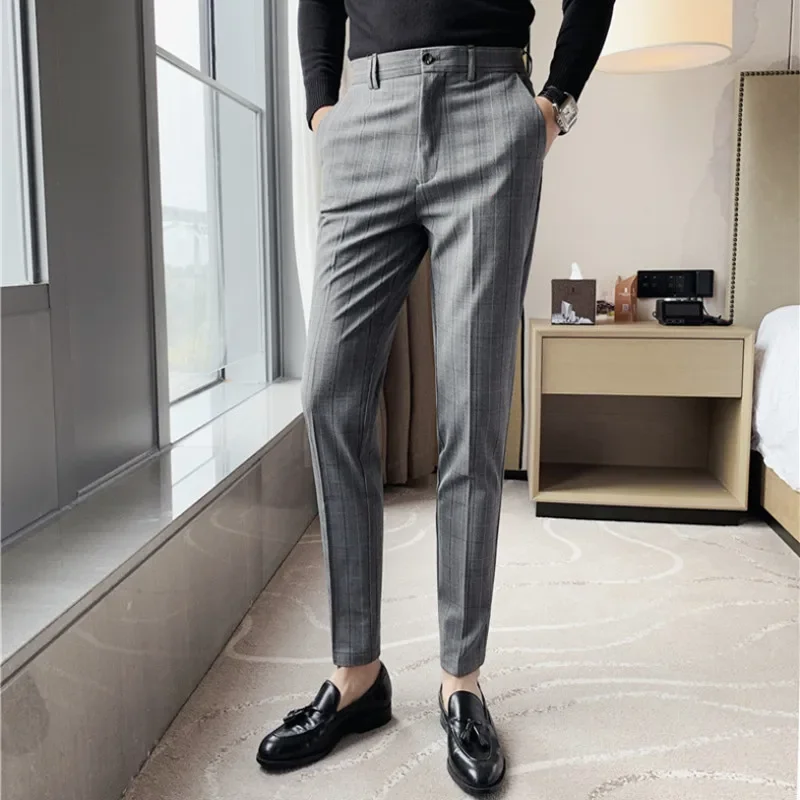 2024 Wedding Dress Pants for Men Business Suit Pant Casual Slim Formal Pants Pantalon Costume Men Suit Trousers Plus Size 29-38