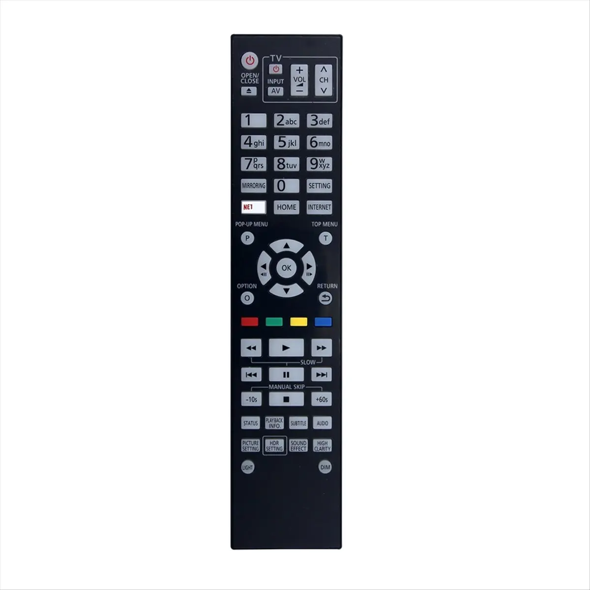 Y14A Reemplaza el control remoto N2QAYA000172 para reproductor de DVD Panasonic DPUB9000GN DP-UB9000-K