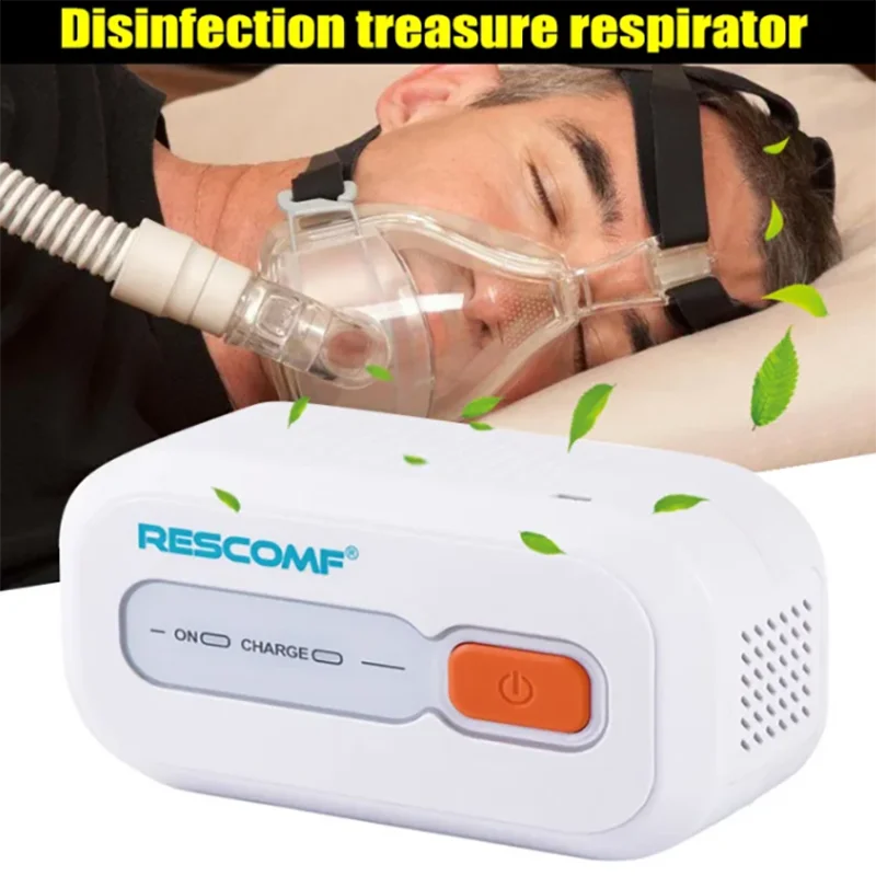 Respirator Home Portable Disinfection Ozone Automatic Muffler Clean CPAP BPAP Air Purifier 2200mAh Pause Anti-Snoring Sleep