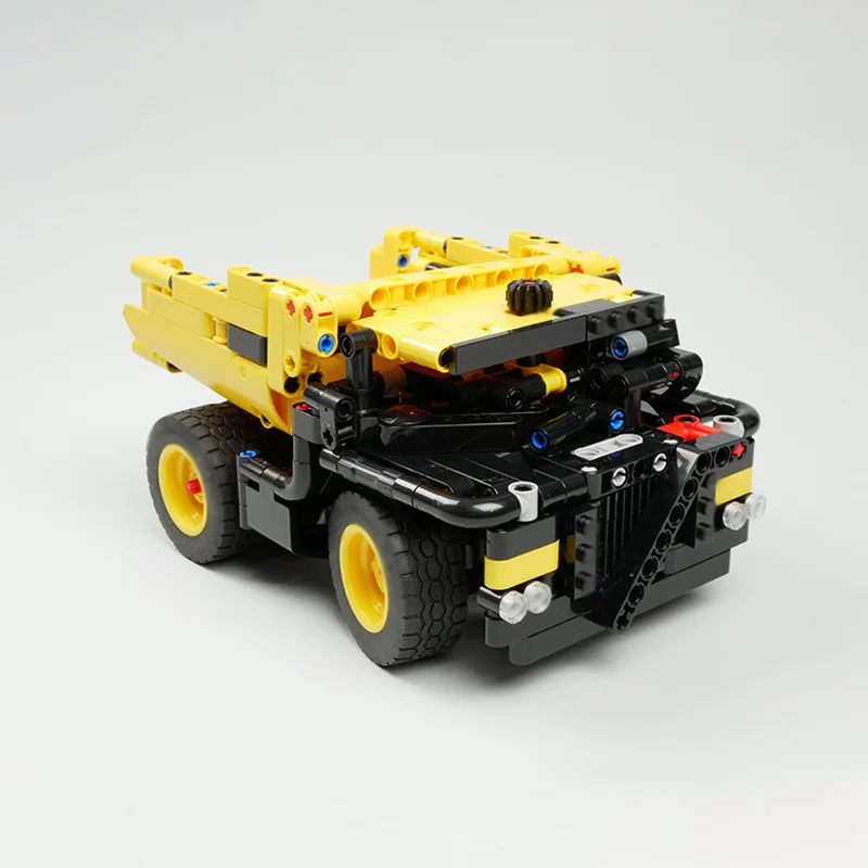 Modèle de voiture de ville MOC, briques de construction, camion à benne minière, technologie modulaire, cadeaux de vacances pour enfants, jouets à assembler, costume