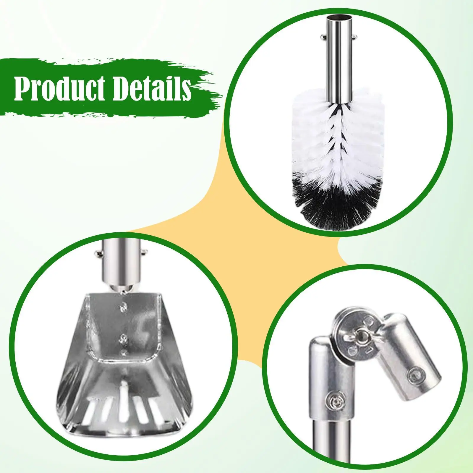 Gutter Cleaning Tools with Pole, Brush, Spoon Home Gutter Cleaner Adjustable Angle for Living Room Kitchen Bedroom Household