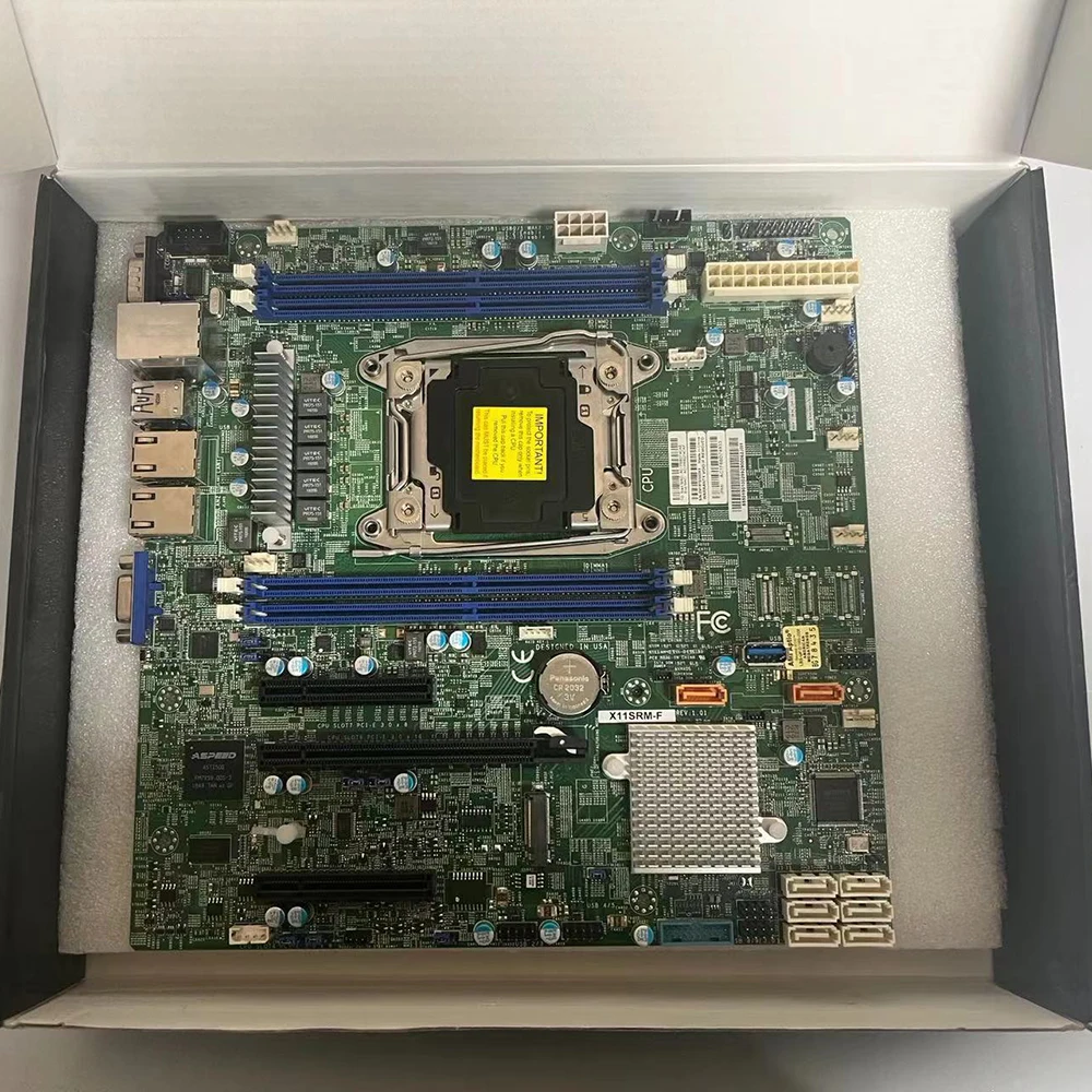 X11SRM-F Industrial Motherboard Single-channel 2066-pin C422 Chip W-2200 IPMI MicroATX