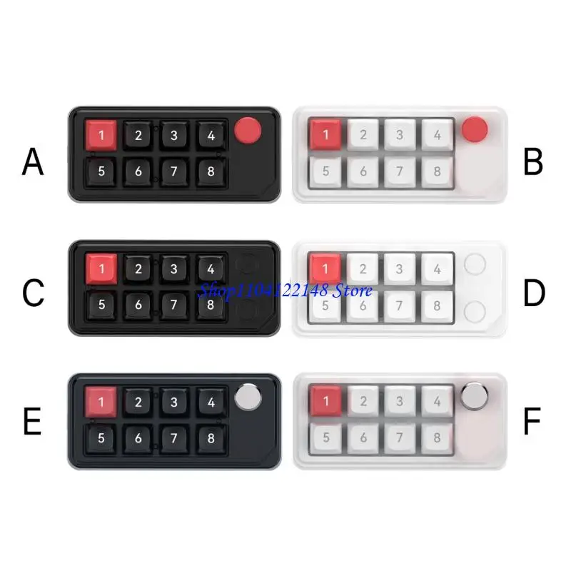 P9FA Ergonomic 8 Mechanical Keypad With Hot Swappable Switches And Durability ABS