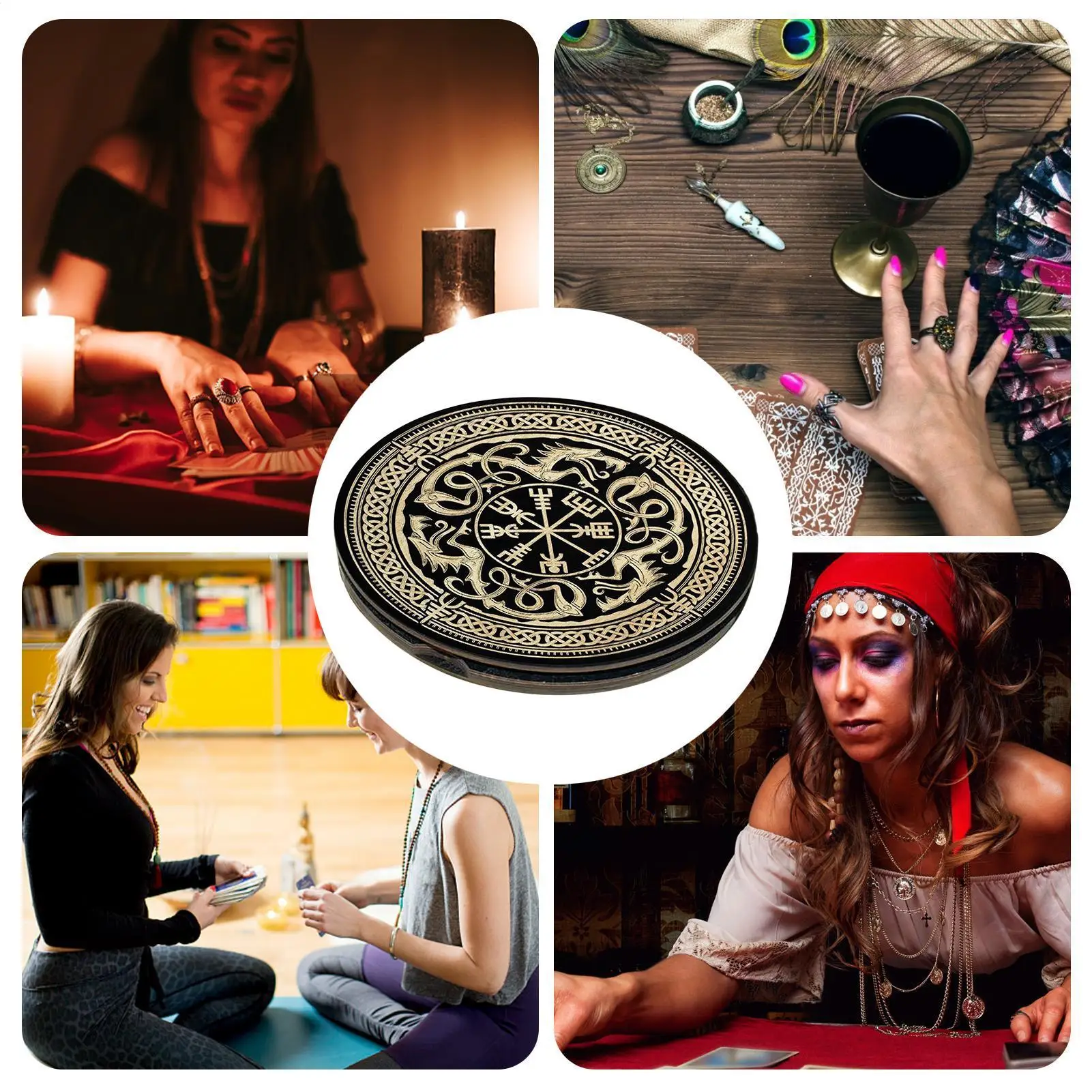 Runes For Beginners Ritual Runes Portable Wooden Meditation Tools With Magnetic Box For Men Women Altar Divination Decoration
