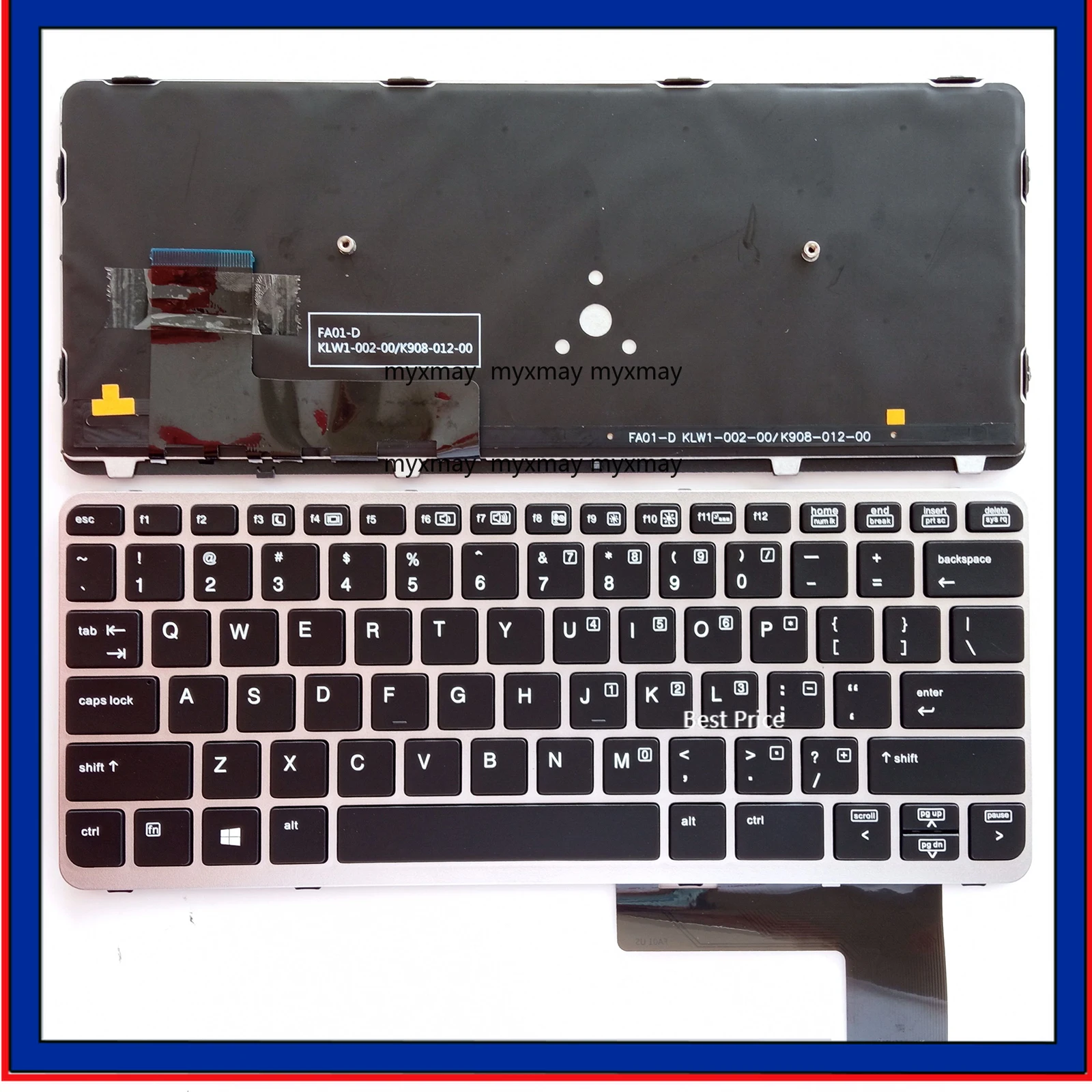 

US Laptop Keyboard for Hp Elitebook 820 G1 820 G2 720 G1 720 G2 725 G1 725 G2 735502-031 730541-001 776451-031