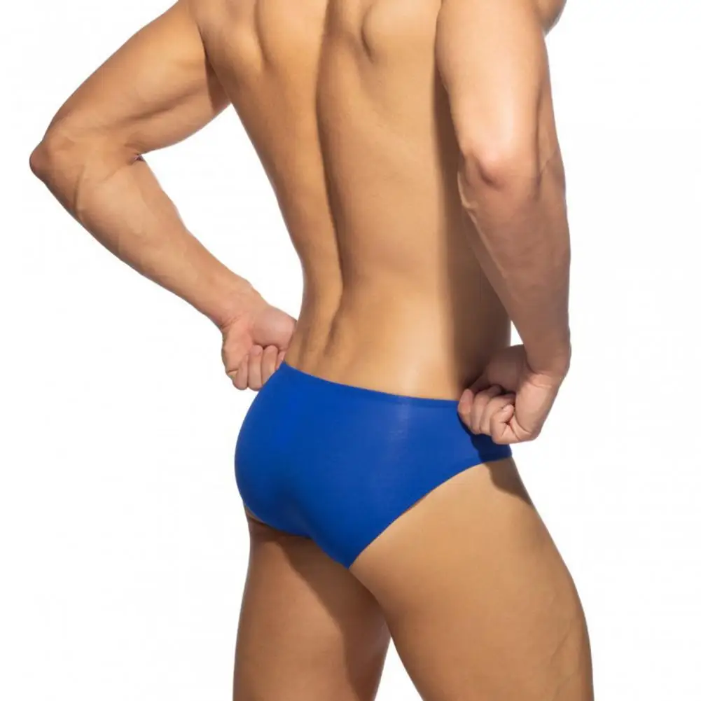 Calzoncillos de natación convexos en U para hombre, bañador Sexy, Color de contraste, gran verano