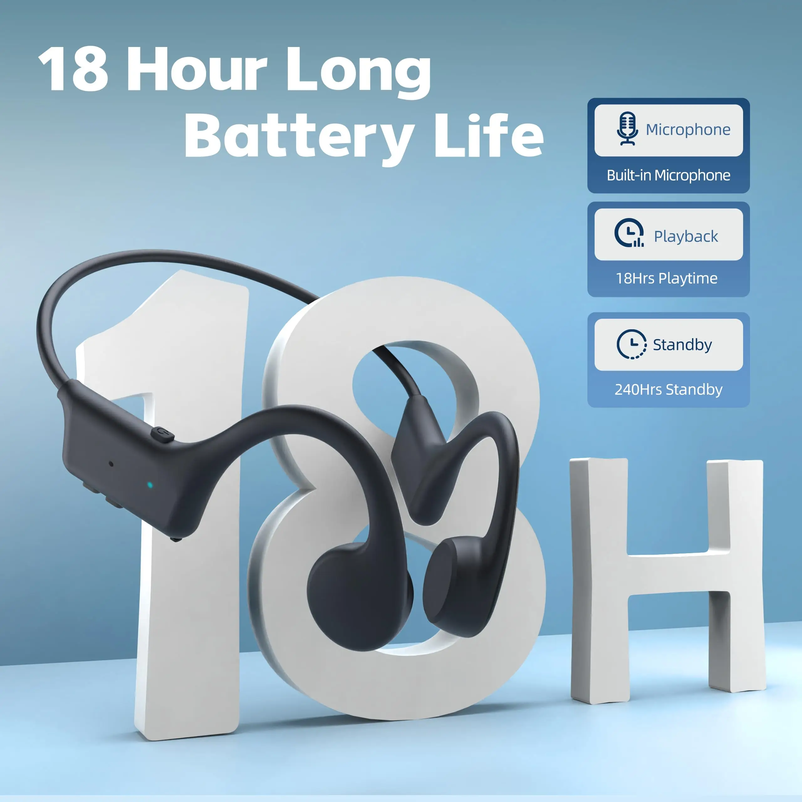 Open-Ear Bone Conduction Headphones with Mic – Waterproof Sfb8a449fb28a41c3a447e2755e7058f86