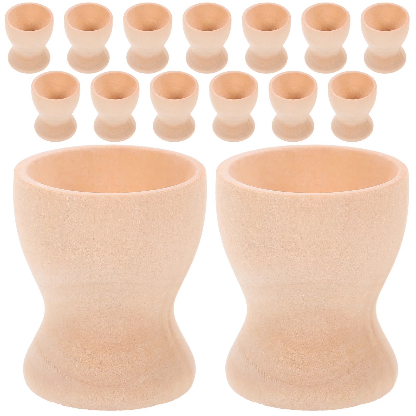 

15 Pcs Easter Egg Decorative 4 2x3 2cm Wooden Holder Smooth Surface Easy Clean DIY Perfect Home Kitchen Party Wedding Easter