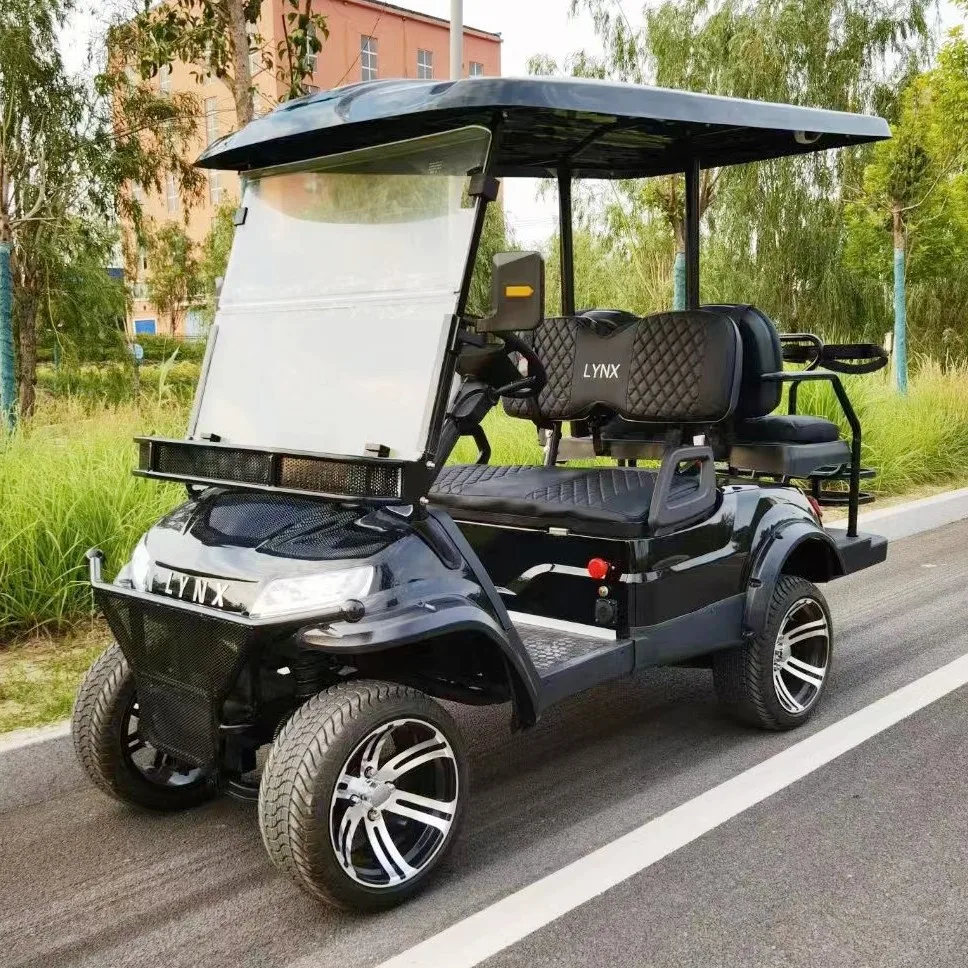 Customized 48v 60v 72v Lithium Battery 4000w 5000w Motor Cheaper Price Electric 2 4 6 8 Seater With Solar Panel Golf Buggy Cart