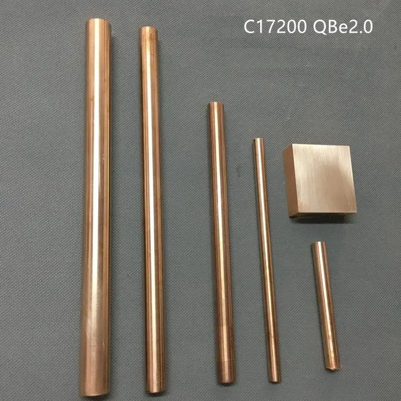 

Customize Cutting C17200 Copper Beryllium Alloy Rod Cylinder 1-45mm High Thermal Conductivity ElectrolyCustomized CNC service