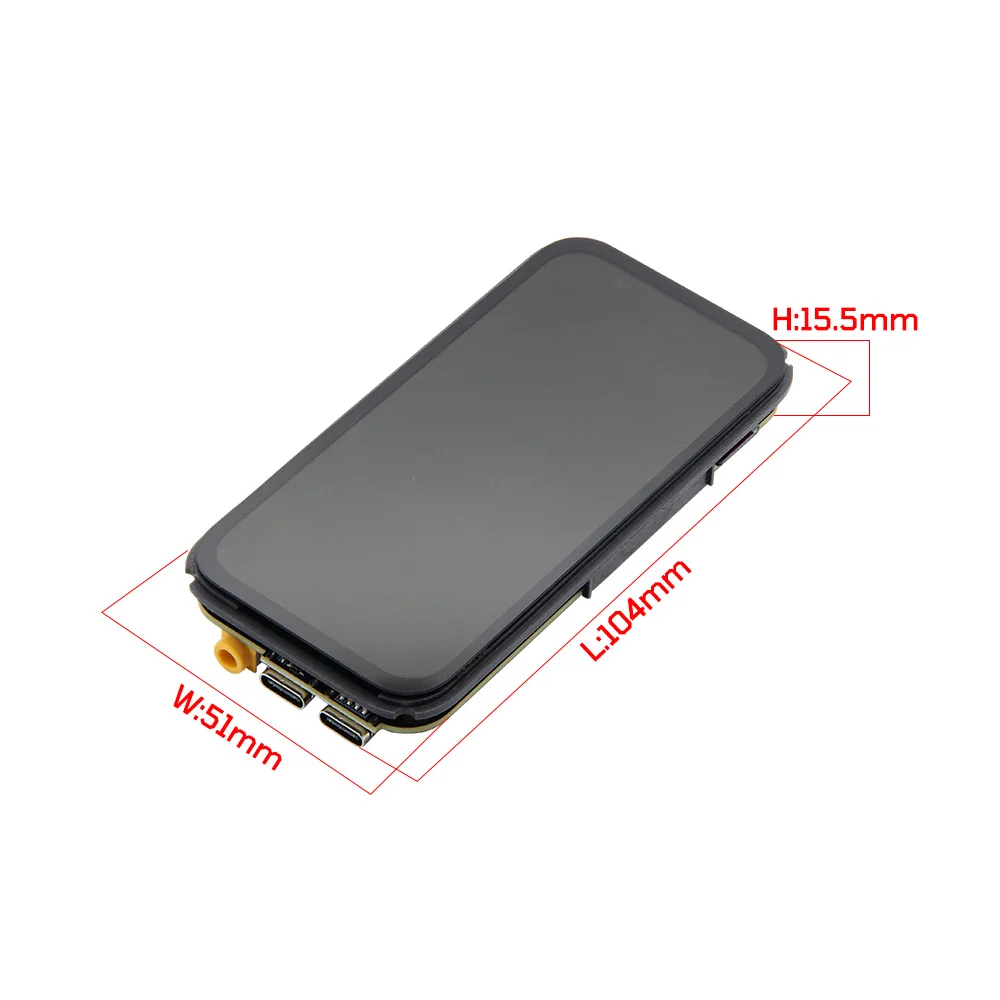 T-display K230 Chip AIoT 1.6GHz Layar AMOLED 4.1 Inci Papan Pengembangan Ai LoRa + HDMI + Port Ethernet + Kamera ISP