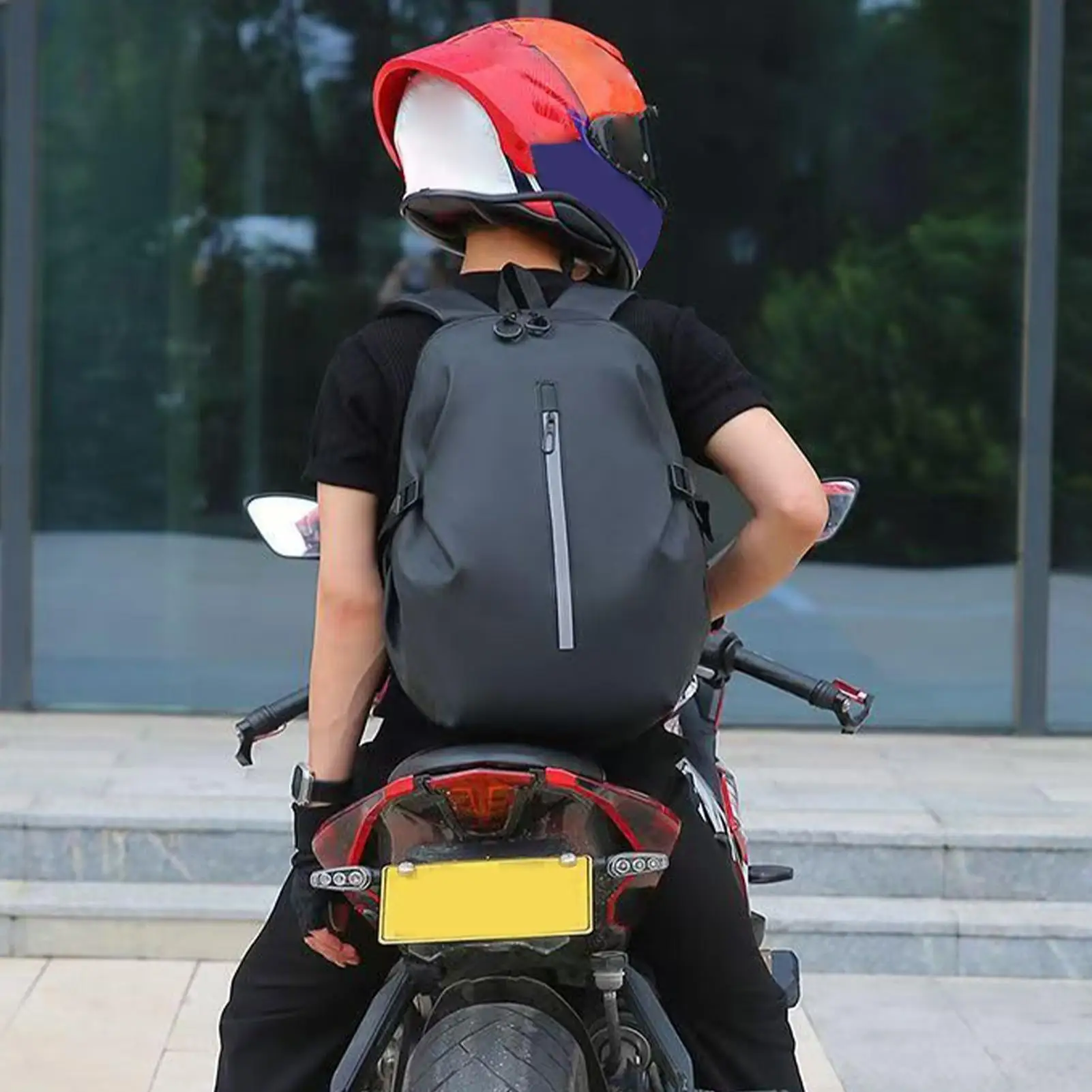 

Мотоциклетный рюкзак, водонепроницаемый рюкзак для шлема для мужчин, аксессуары для мотоциклов, дорожный рюкзак, легкий вес 50 х 30 х 27 см