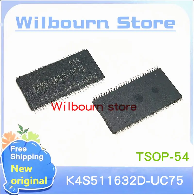 

10PCS~100PCS/LOT K4S511632D-UC75 K4S511632D TSOP54 New original