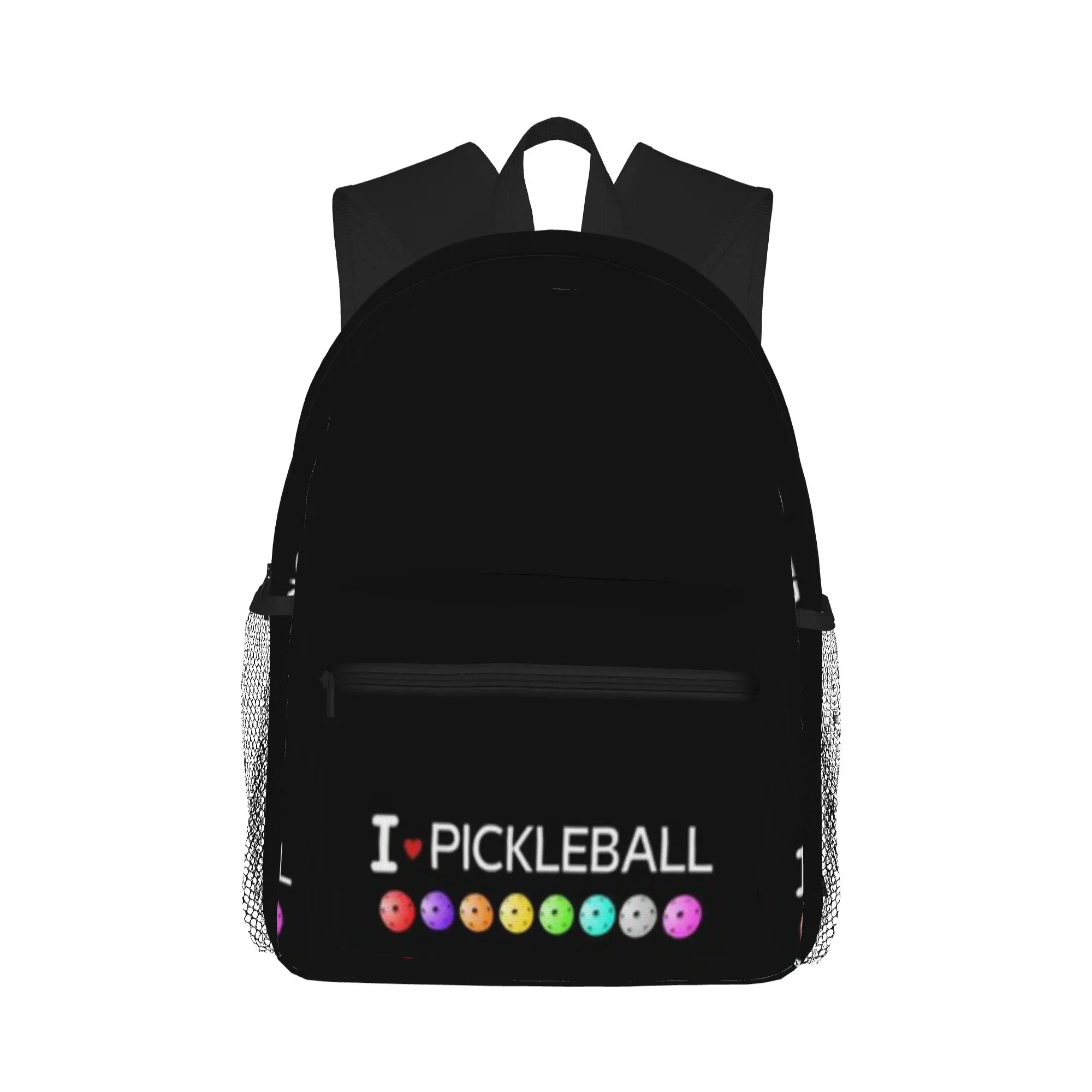 

pickleball balls t-shirts i love pickleball Casual Backpack for Students and Adults Female bags