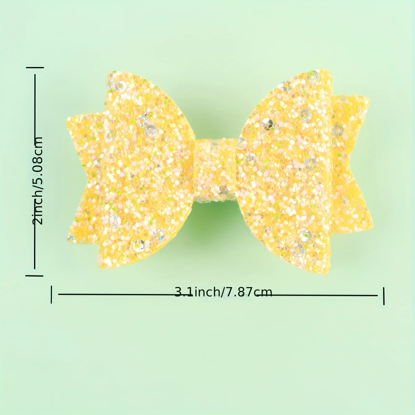 2pcs Glitter Bows Hair Clips for Styling Non Slip Hair Accessories for Girls Kids Girl Hair Accessoires Headwear Hair Pin