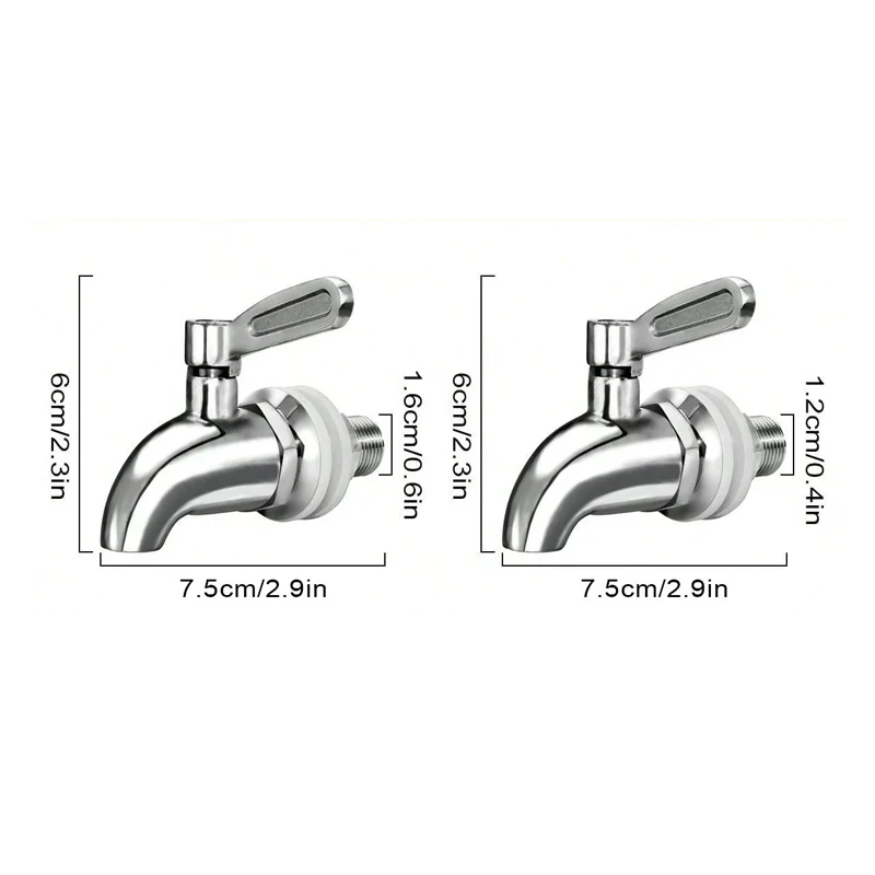 Beverage Dispenser Replacement Spigot Stainless Steel Dispenser Faucet Cold Beer Drink Juice Wine Barrel Faucet
