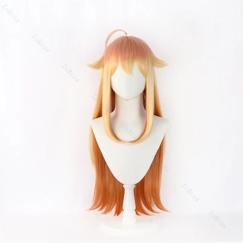 Torako Koshi Cosplay Wig Anime My Deer Friend Nokotan Torako Koshi Orange Yellow Long Hair Shikanoko Nokonoko Koshitantan