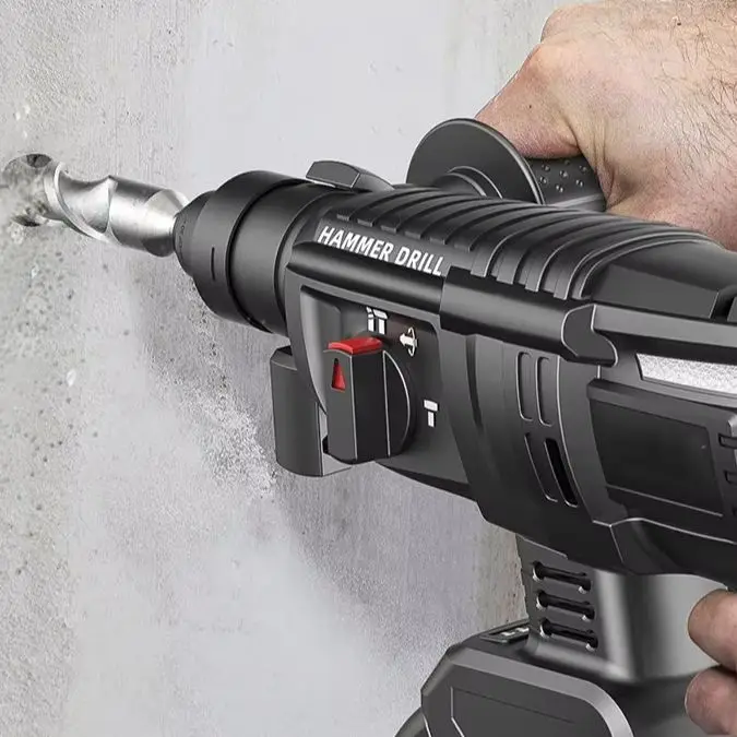Concrete Multifunctional Lithium Electric Impact Drill Brushless Lithium Electric Hammer Wireless Charging Electric Pick 3 In1