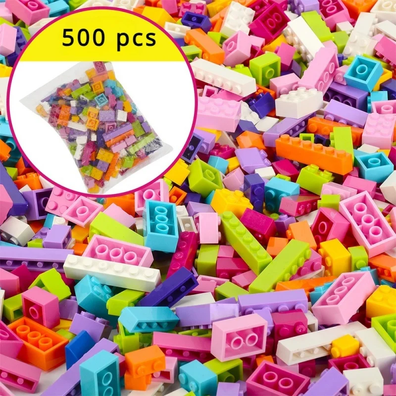 DIY Building Blocks Bulk Set Creative  City Classic Building Blocks Assembled Birthday Gifts Girls Boys Children Educational Toy