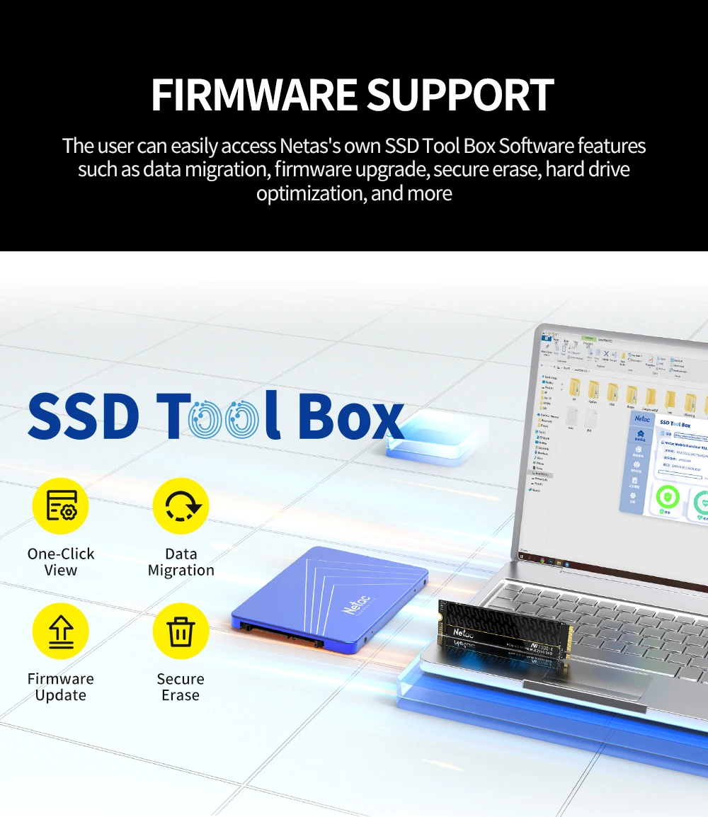 Netac M2 NVMe SSD 2 TB 512 GB 4 TB SSD 1 TB interne Solid-State-Festplatte M2 PCIe 4.0x4 2280 SSD-Laufwerk für PS5 Laptop PC – Detail 20
