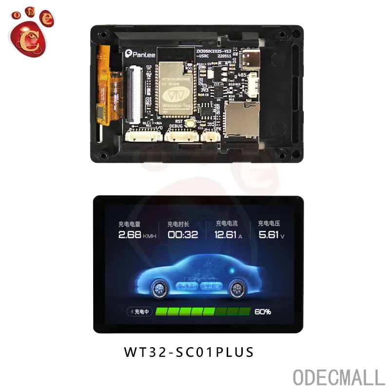 

ESP32 Development Board - WT32-SC01plus With 3.5In 320X480 Capacitive Multi-Touch LCD Screen Built-In Bluetooth Wifi