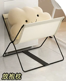 Space Saving Under Desk Storage Stand, Foldable Carbon Steel Handbag Holder, Office Workstation Organizer Rack