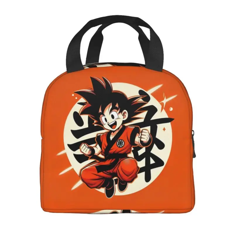 Custom D-Dragon B-Ball Z Gokus Lunch Bag Women DBZ Anime Cooler Thermal Insulated Lunch Boxes for Adult Office view 2