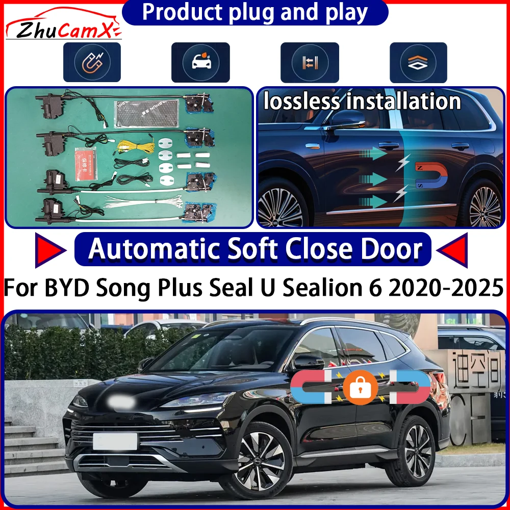OEM Door Lock Actuator for BYD Song Plus Seal U Sealion 6 2020-2025 Soft Close Door Kit Power Latch System Auto Pull Door Easy