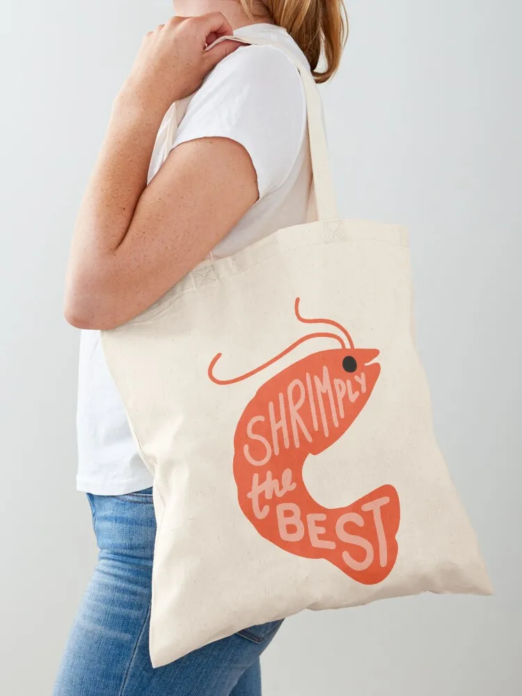 

Shrimply the Best Tote Bag Shopper custom canvas bag tote bags aesthetic handbag