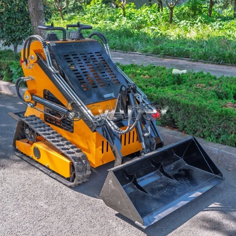 Mini Tracked Skid Steer Loader Compact Crawler Loading Equipment For Farm Garden Construction Site Material Handling Projects