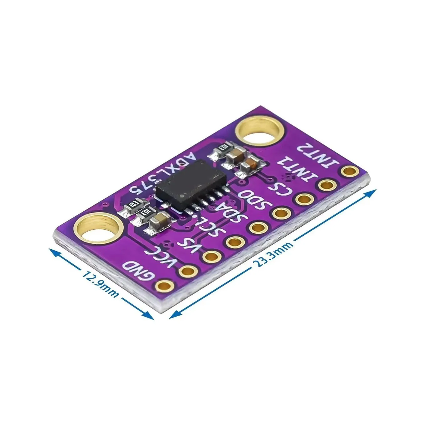 1/2/5/10Pcs ADXL375 3 Axis Accelerometer Module ±200g High G Impact Sensor Digital MEMS Accelerometer Replace ADXL345