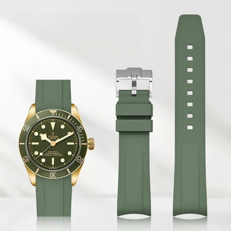 

20mm Watch Strap For Tudor Black Bay GMT Curved End Pin Buckle Quick Release Watch Strap