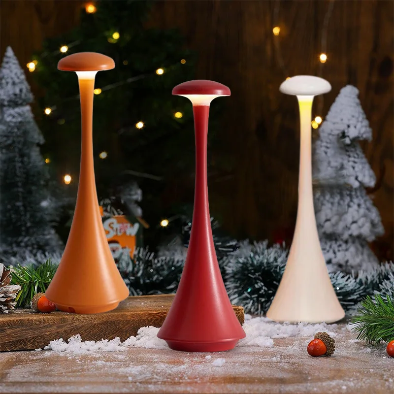 

Modern Minimalist Slim Waist Mushroom Desk Lamp For Bedroom Bedside Study Office