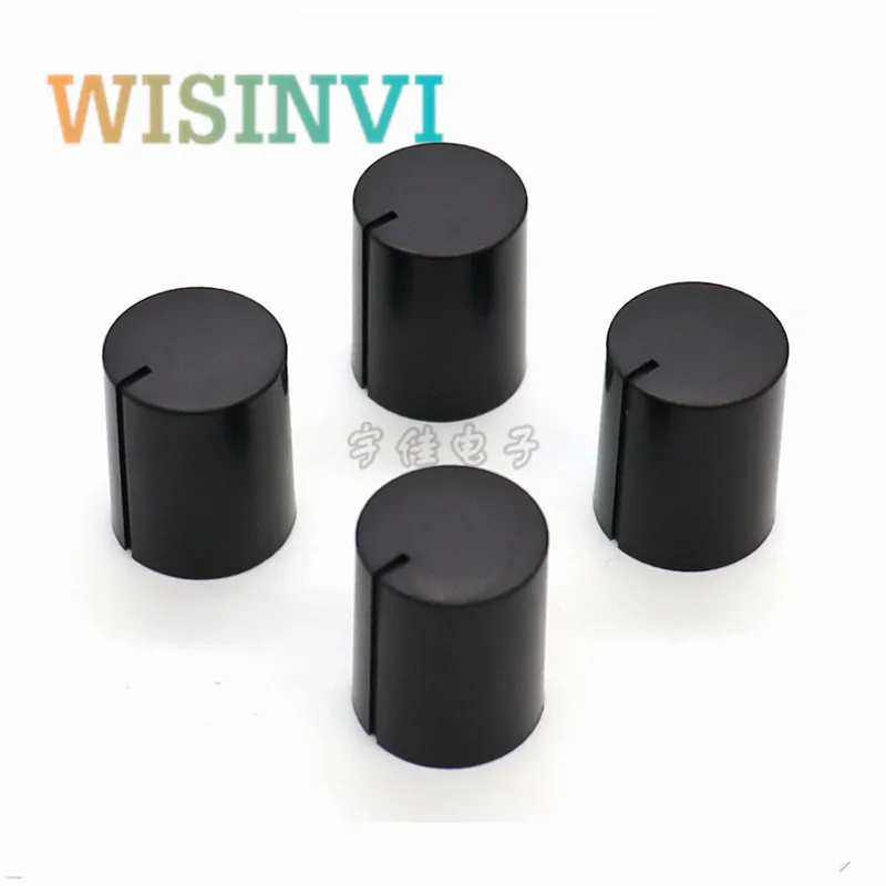 10PCS 16×20MM plastic knob cap potentiometer knob power amplifier volume adjustment knob suitable for flower shaft 6mm