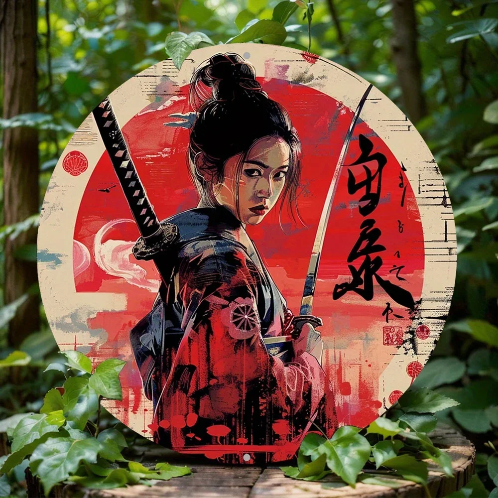 rodada-de-aluminio-princesa-wreath-sinal-samurai-japones-metal-decor-casa-sala-decoracao-da-parede-presentes-do-feriado