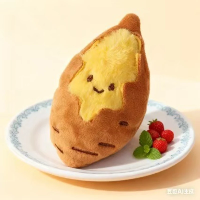 Winter Hot Style Cute Roasted Sweet Potato Plush Doll Keychain Bag Hanging Creative Wild Girl Heart Decoration