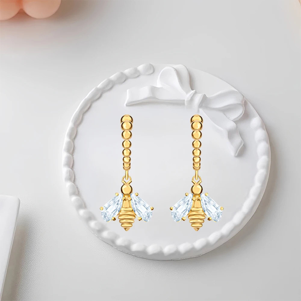 

2025 Hot Selling Brand Women's Bee Earrings Fashionable Luxury Jewelry Suitable for Gifting To Friends