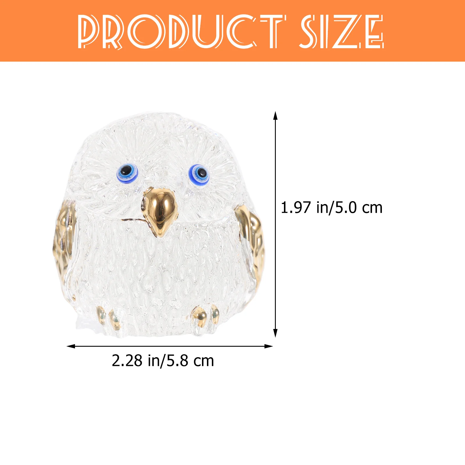 

Crystal Owl Decor, Simulation Owl Statue For Home Room Decor, Desktop Tabletop Ornament, Photo Prop Party Halloween