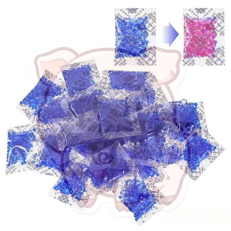 5-30pcs Reusable Silica Gel Desiccant Sachets Recyclable Moisture Absorber for Makeup Cosmetic Bag Storage Use