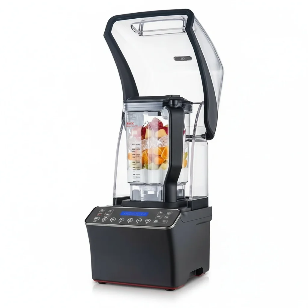 

Commercial Vacuum Blender, 1500W Stainless Steel 2000mL, Heavy Duty Smoothie Maker, Glass Pot Mixer for Catering Shops